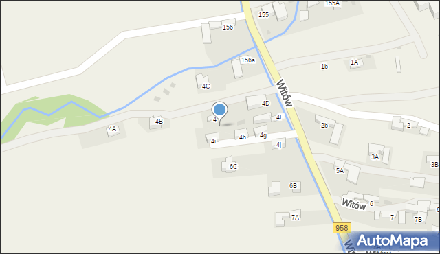 Witów, Witów, 5, mapa Witów