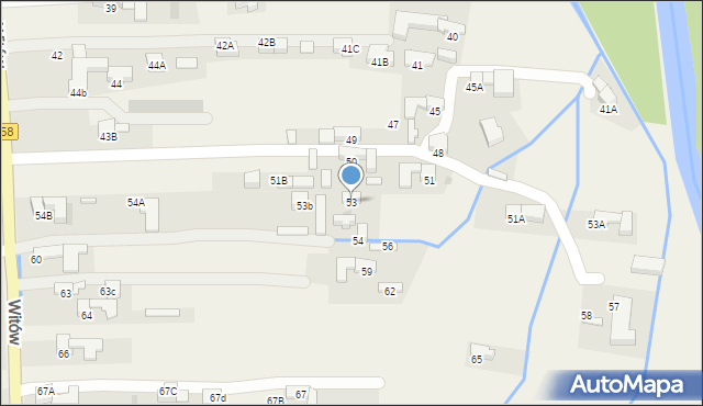 Witów, Witów, 53, mapa Witów