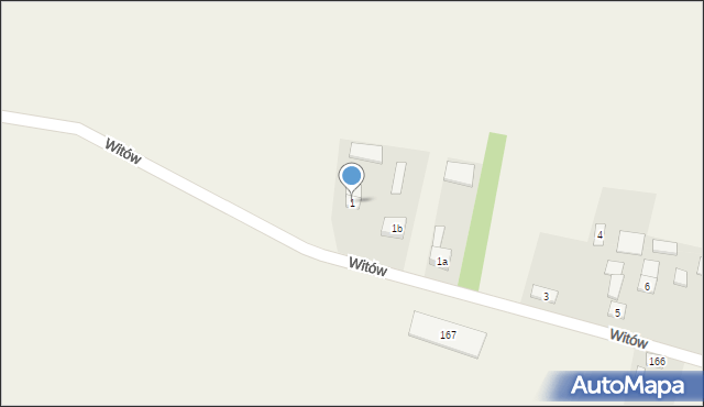 Witów, Witów, 1, mapa Witów