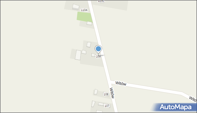 Witów, Witów, 109, mapa Witów