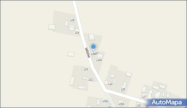 Witów, Witów, 124A, mapa Witów