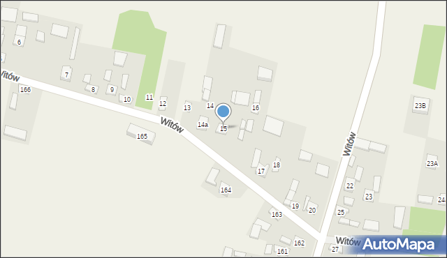 Witów, Witów, 15, mapa Witów