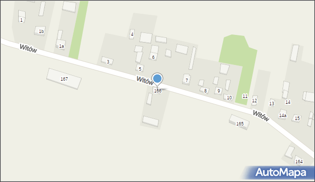 Witów, Witów, 166, mapa Witów