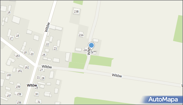 Witów, Witów, 24, mapa Witów