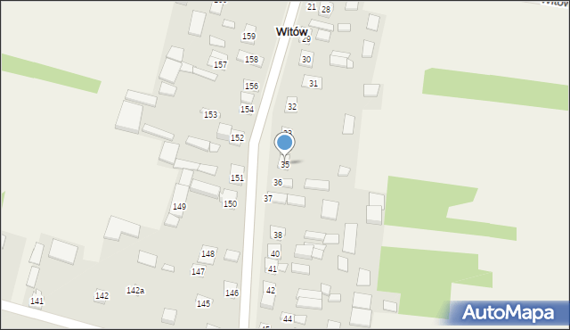 Witów, Witów, 35, mapa Witów