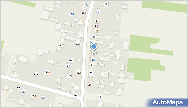Witów, Witów, 38, mapa Witów