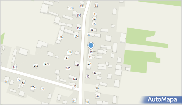 Witów, Witów, 40, mapa Witów