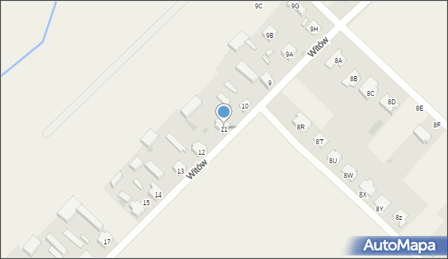 Witów, Witów, 11, mapa Witów