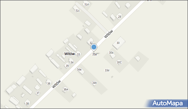 Witów, Witów, 33a, mapa Witów