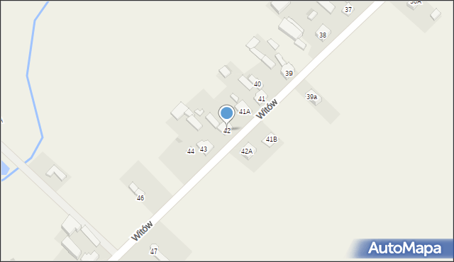 Witów, Witów, 42, mapa Witów