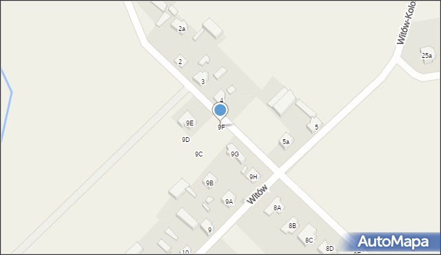 Witów, Witów, 9F, mapa Witów