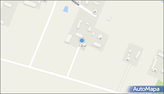 Witów, Witów, 17A, mapa Witów
