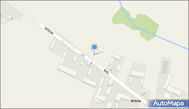 Witów, Witów, 8, mapa Witów