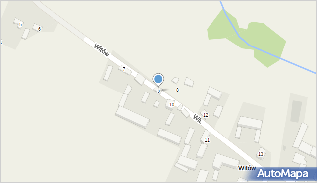 Witów, Witów, 9, mapa Witów