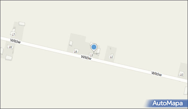 Witów, Witów, 14, mapa Witów