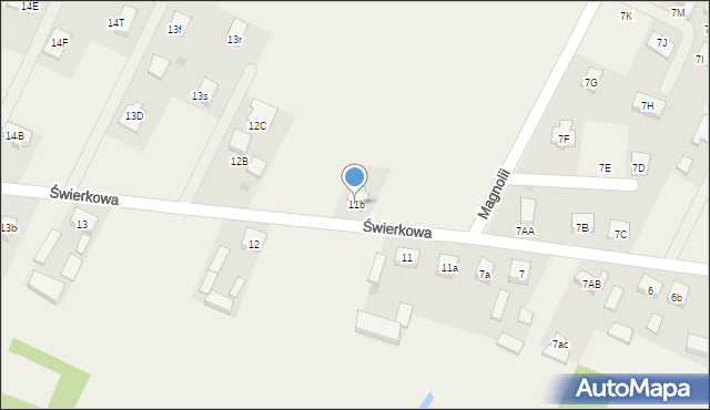 Witów-Kolonia, Witów-Kolonia, 11b, mapa Witów-Kolonia