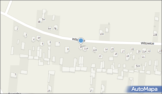 Witowice, Witowice, 10, mapa Witowice