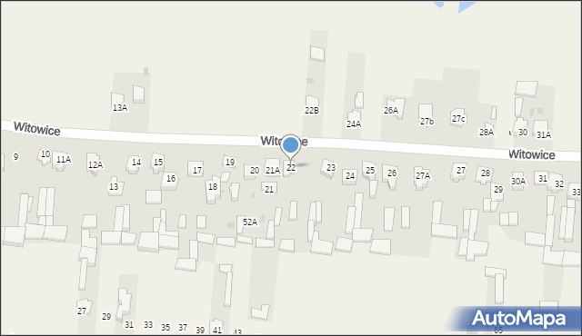 Witowice, Witowice, 22, mapa Witowice