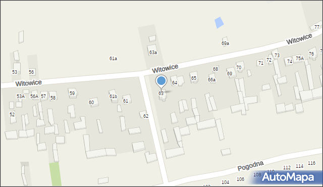 Witowice, Witowice, 63, mapa Witowice
