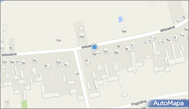 Witowice, Witowice, 64, mapa Witowice