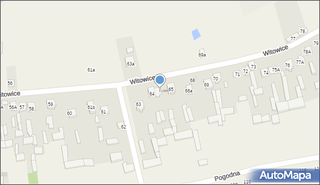 Witowice, Witowice, 64A, mapa Witowice