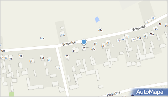 Witowice, Witowice, 65, mapa Witowice
