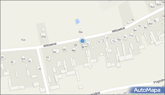 Witowice, Witowice, 69, mapa Witowice