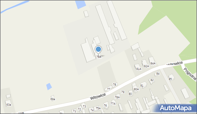 Witowice, Witowice, 79A, mapa Witowice