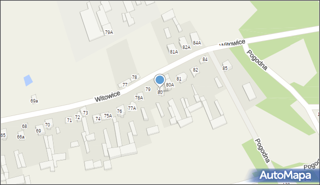 Witowice, Witowice, 80, mapa Witowice
