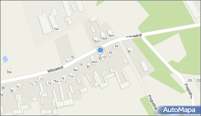 Witowice, Witowice, 81, mapa Witowice