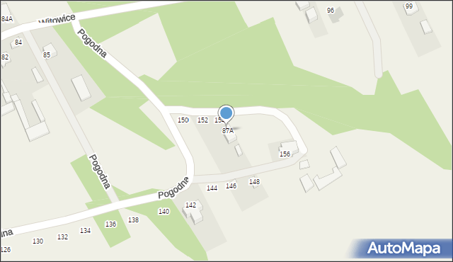 Witowice, Witowice, 87A, mapa Witowice