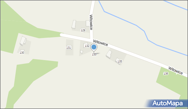 Witowice, Witowice, 133, mapa Witowice
