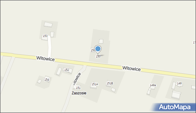 Witowice, Witowice, 150, mapa Witowice