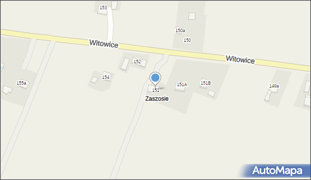 Witowice, Witowice, 151, mapa Witowice