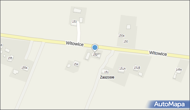 Witowice, Witowice, 152, mapa Witowice