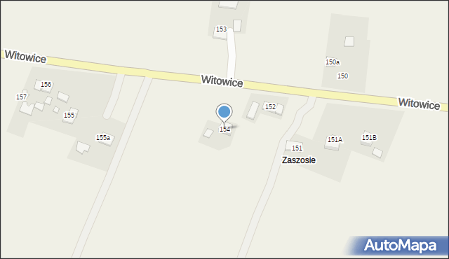 Witowice, Witowice, 154, mapa Witowice