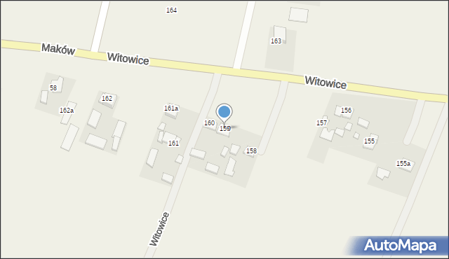 Witowice, Witowice, 159, mapa Witowice