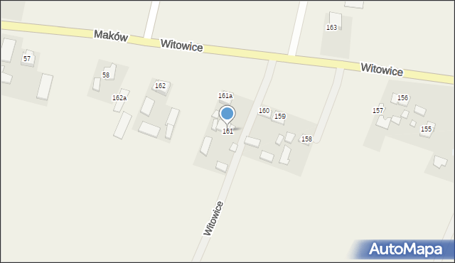 Witowice, Witowice, 161, mapa Witowice