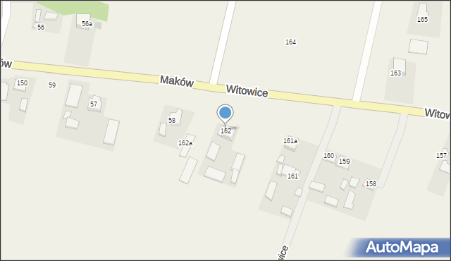 Witowice, Witowice, 162, mapa Witowice