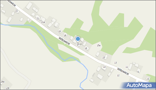 Witowice, Witowice, 17, mapa Witowice