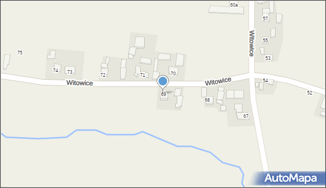 Witowice, Witowice, 69, mapa Witowice