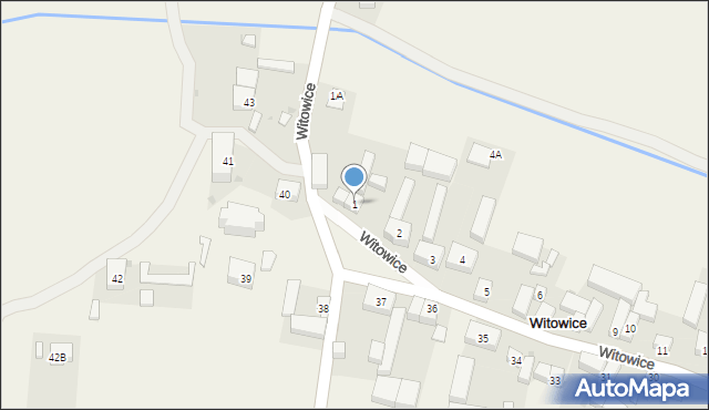 Witowice, Witowice, 1, mapa Witowice
