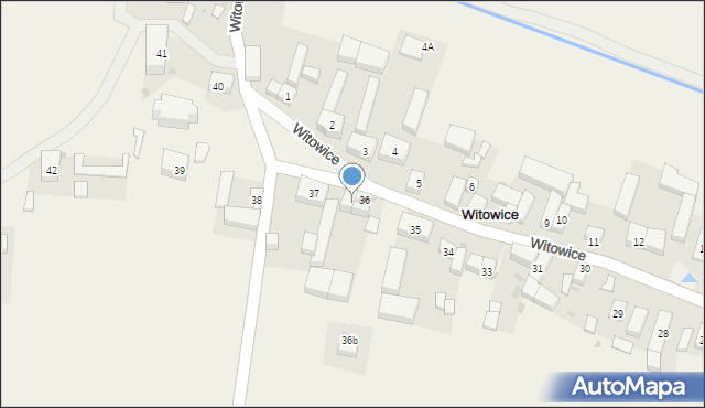 Witowice, Witowice, 36a, mapa Witowice