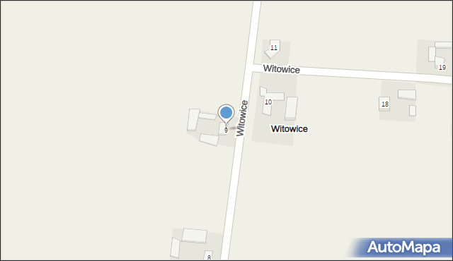 Witowice, Witowice, 9, mapa Witowice