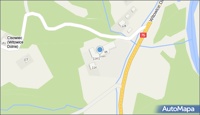 Witowice Dolne, Witowice Dolne, 114/2, mapa Witowice Dolne