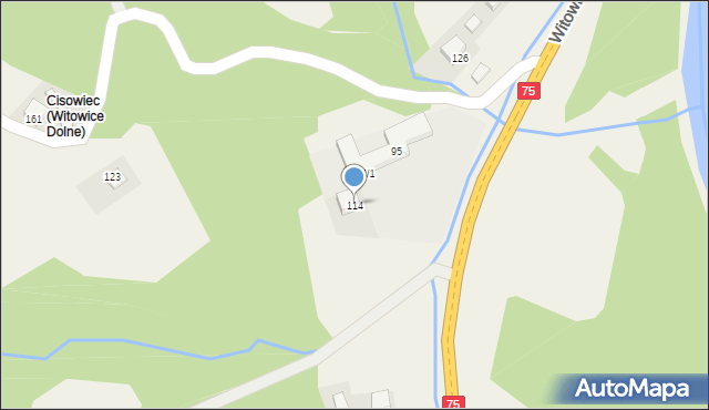Witowice Dolne, Witowice Dolne, 114, mapa Witowice Dolne
