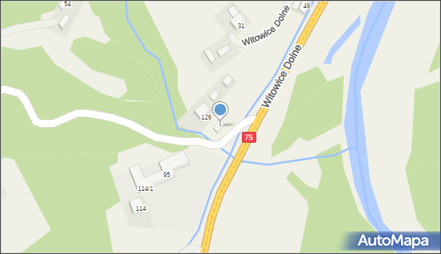 Witowice Dolne, Witowice Dolne, 162, mapa Witowice Dolne
