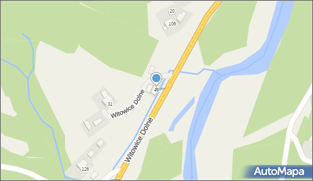 Witowice Dolne, Witowice Dolne, 49, mapa Witowice Dolne