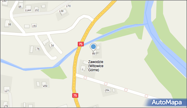 Witowice Górne, Witowice Górne, 55, mapa Witowice Górne