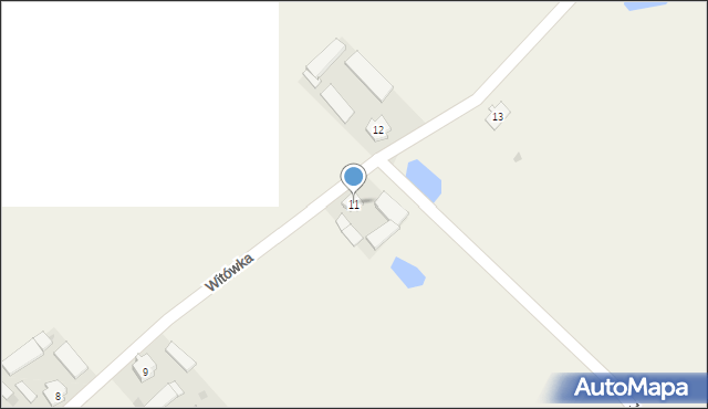Witówka, Witówka, 11, mapa Witówka